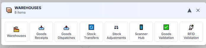 Inventory across every warehouse, in real time