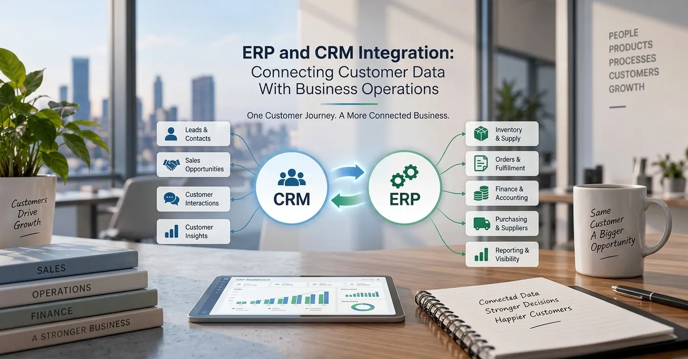 CRM & Sales that stay in sync with everything else